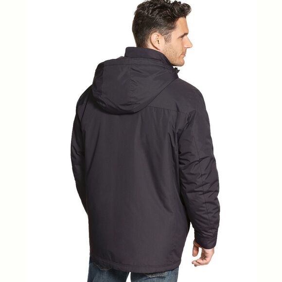 New! HAWKE&CO 3-in-1 2-Piece Hooded Waterproof Jacket Coat Wind Water Resistant - Picture 4 of 4
